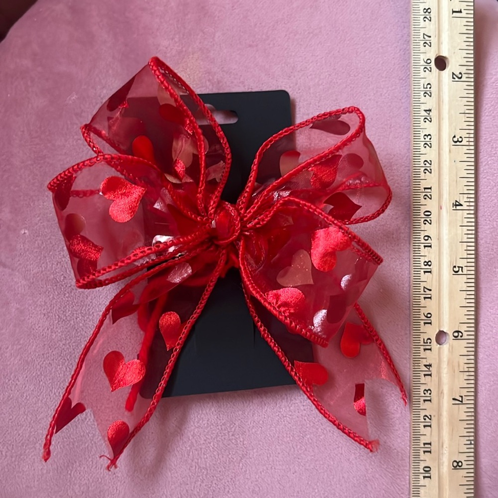 Handmade Wired Ribbon Bow Barrette